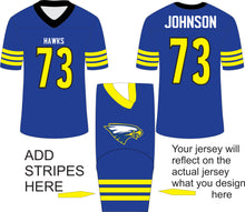 Load image into Gallery viewer, Replica Custom Football Jersey style 100 add Custom Stripes